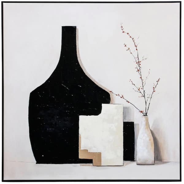 StyleCraft Contemporary Still Life 1-Piece Framed Art Print 30 in. x 30 in.