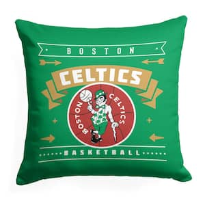NBA Hardwood Classic Celtics Printed Multi-Color 18 in x 18 in Throw Pillow