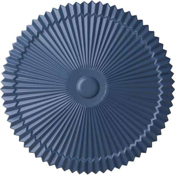 Ekena Millwork 24" x 3" Shakuras Urethane Ceiling Medallion (Fits Canopies upto 5"), Hand-Painted Americana