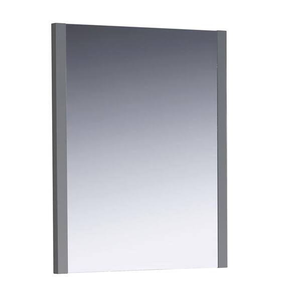 Fresca Torino 26.00 in. W x 32.00 in. H Framed Rectangular Bathroom Vanity Mirror in Gray
