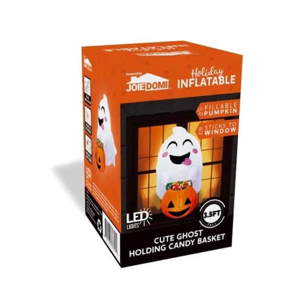 4.5 White FT Halloween Inflatable Flying Ghost Made of Polyester