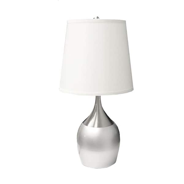 ORE International 24 in. Silver Touch-On Table Lamp