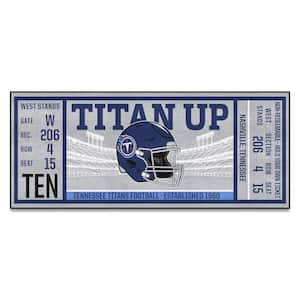 NFL - Tennessee Titans 30 in. x 72 in. Indoor Ticket Runner Rug