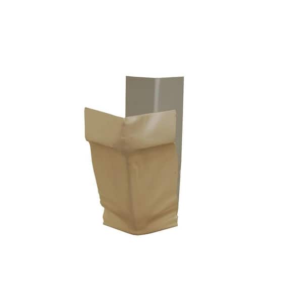 6 in. Pebblestone Clay Aluminum K-Style Outside Gutter Miter