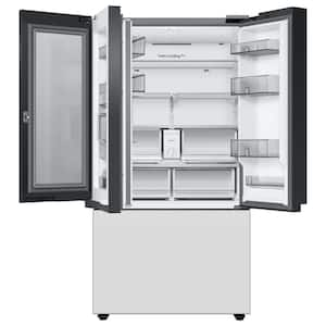 Bespoke 24 cu. ft. Customizable 3-Door French Door Smart Refrigerator with Beverage Center, Counter Depth