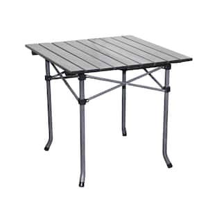19.75 in. H x 21 in. L Aluminum Roll Slate Dove Gray Kid's Table