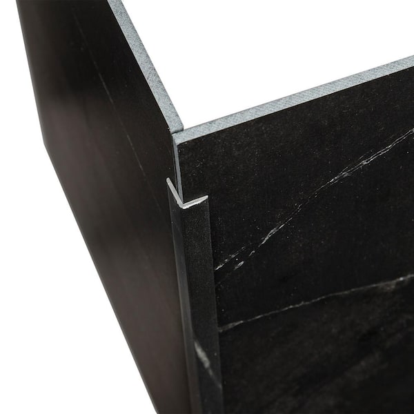 PALISADE Black Ice 94 in. Vinyl Backsplash Accessory Trim Kit