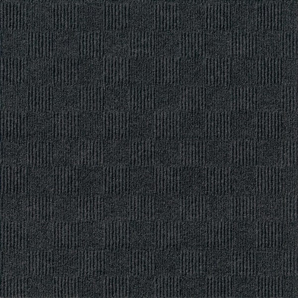 Foss Cascade Black Ice Residential/Commercial 24 in. x 24 Peel and Stick Carpet Tile (15 Tiles/Case) 60 sq. ft.