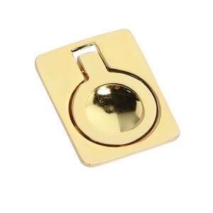 Kent Drop Ring Cabinet Pull, Polished Gold, 1.6"