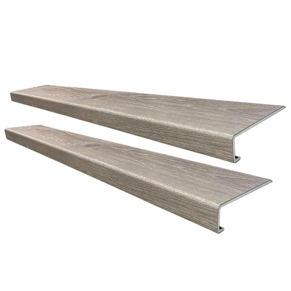 Sterling Oak Stair Tread Molding Square Model - Exact Match for Life Proof Vinyl Floors, 2 Pieces Box, 46 in. Long price history on PriceWatchPro