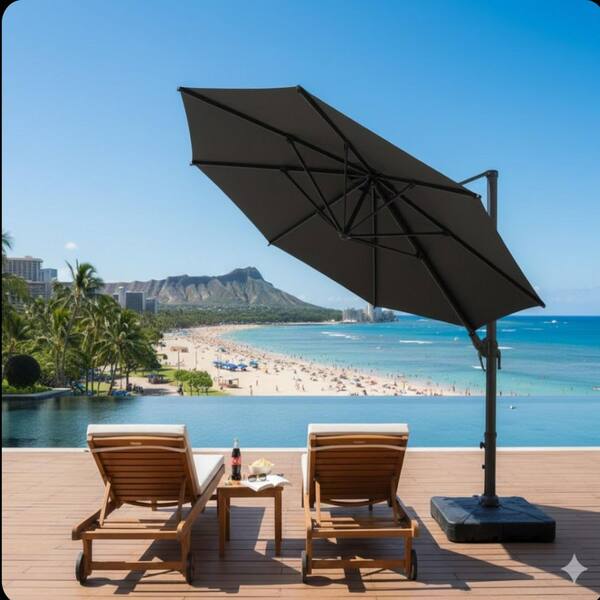 1 and 3 8 inch diameter patio umbrella Monterey 13' Octagon Giant Market Umbrella with Pulley Lift, Standard  Colors