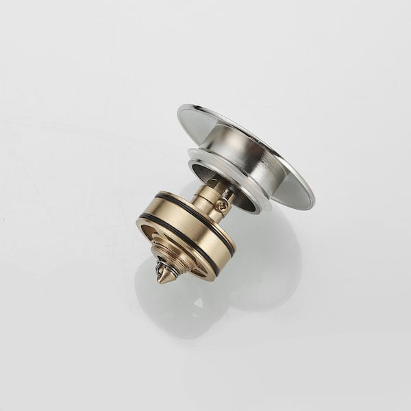 Bonde D'évier Salle De Bain Nickel Brossé - Laiton - Modèle Esd073