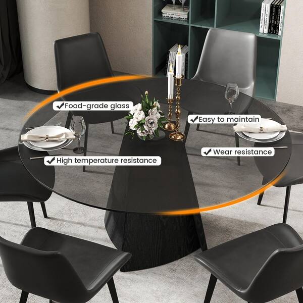 Juego De Comedor 4 Sillas Y Mesa Pvillez Glass Dining Table Set For 6 ...