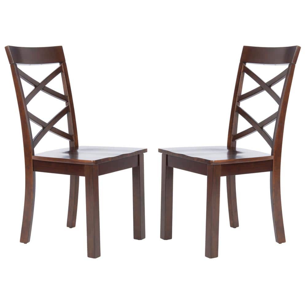 Ainslee Traditional Brown Upholstered Dining Chair Set