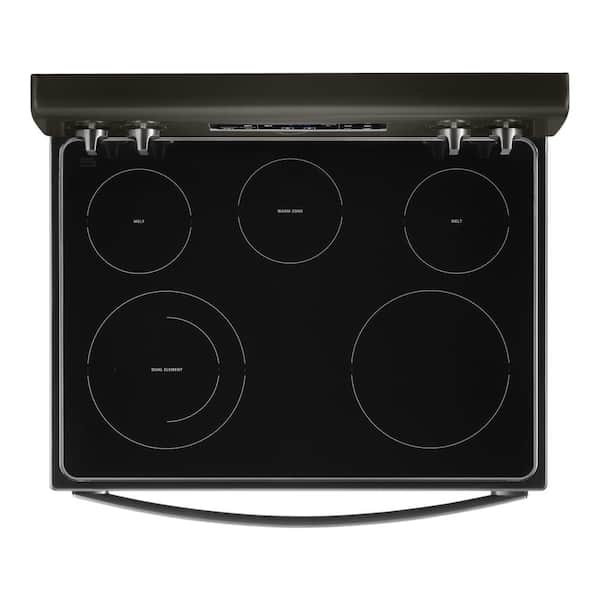 Siësta plaats theorie Whirlpool 30 in. 5.3 cu. ft. Electric Range with 5-Elements and Frozen Bake  Technology in Black Stainless WFE525S0JV - The Home Depot