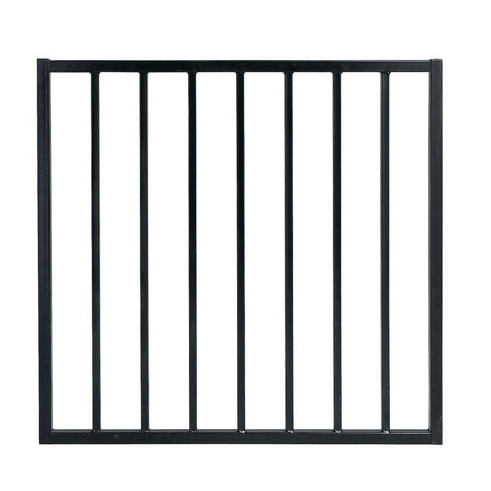 Pro Series 3 ft. x 2.6 ft. Black Steel Fence Gate G2GHDS33X32US - The Home  Depot, image size:1000x1000