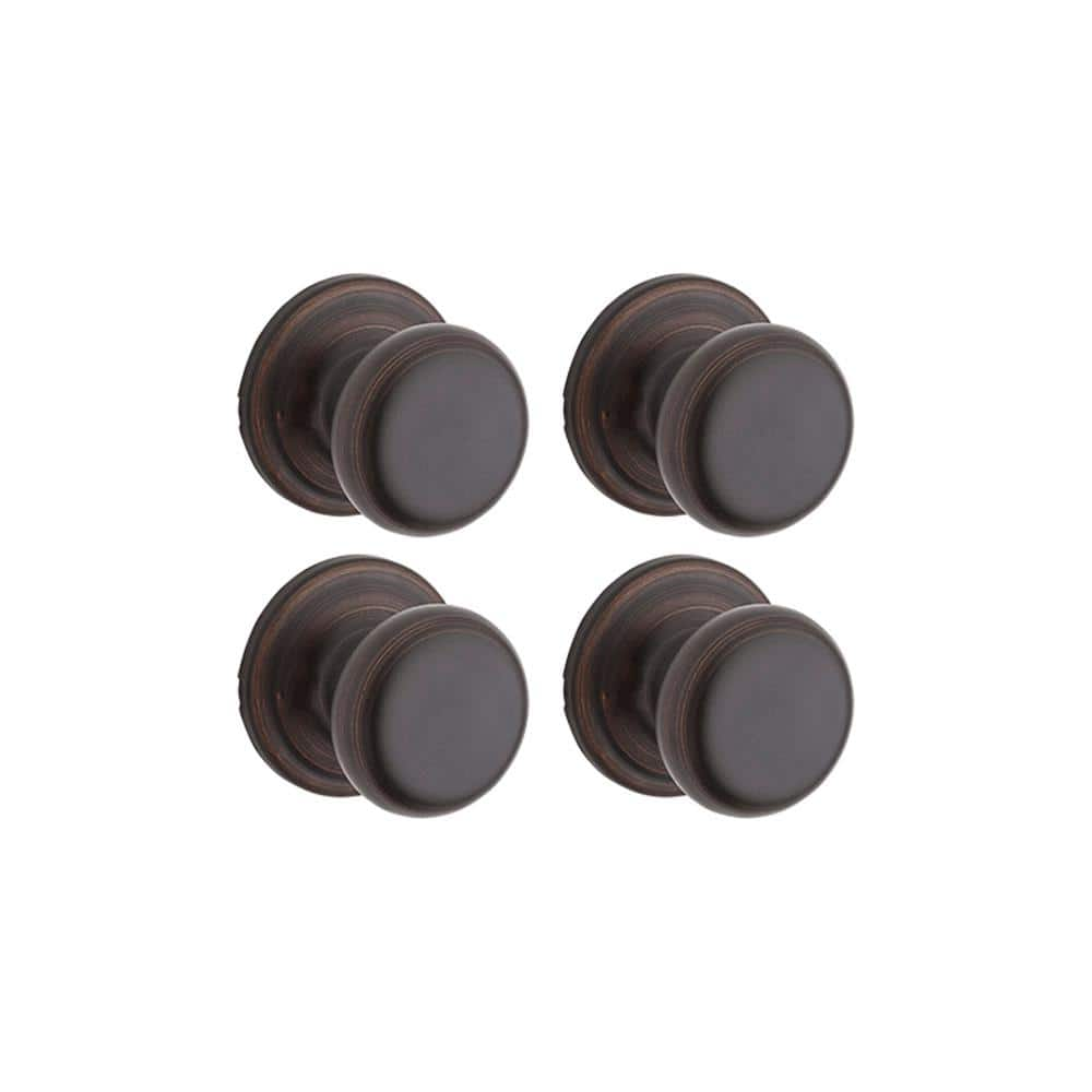 Kwikset Juno Venetian Bronze Passage Hall/Closet Door Knob (4-Pack)