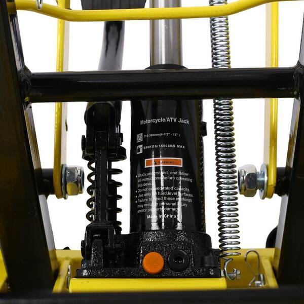 Damodpoy 1500 lb. Capacity Yellow Hydraulic ATV & Motorcycle Jack