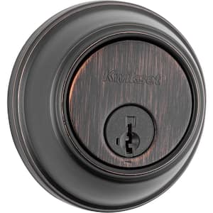 817 Series Venetian Bronze Single Cylinder Round Deadbolt Featuring SmartKey Security