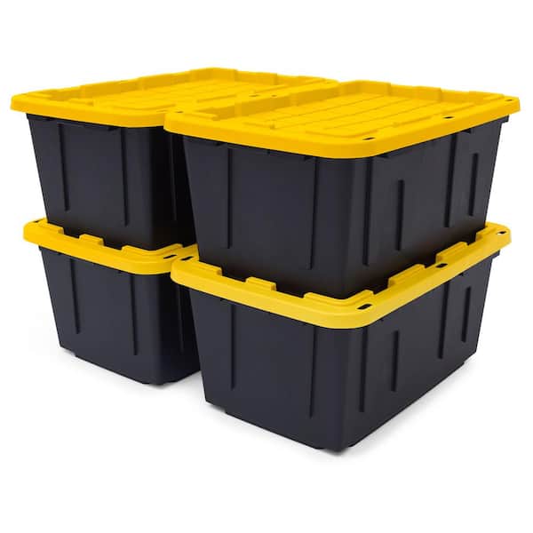 Tough Box Commander 27 Gal. Stackable Storage Tote with Lids
