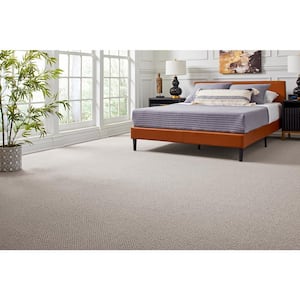 Beyond Cozy - Fresh-Gray 12 ft. 39 oz. Triexta Pattern Installed Carpet