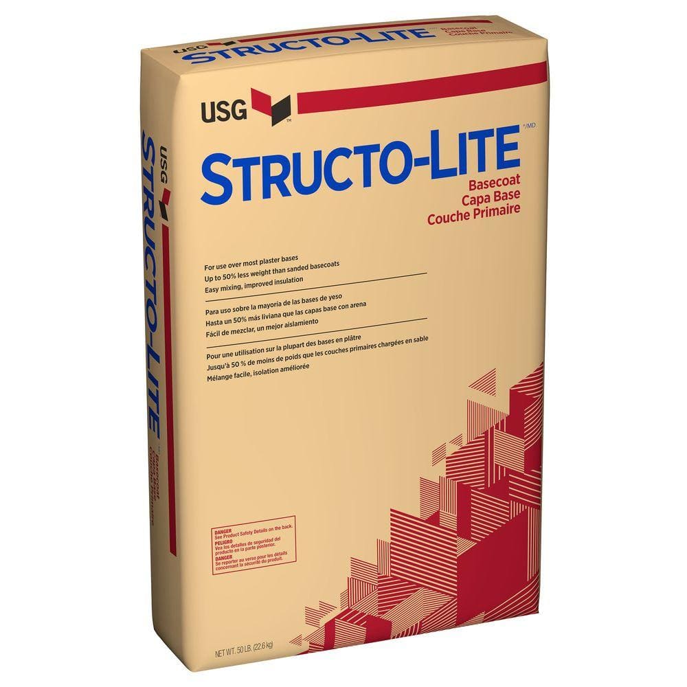 USG 50 lb. Structo-Lite Basecoat Plaster 163841040 - The Home Depot