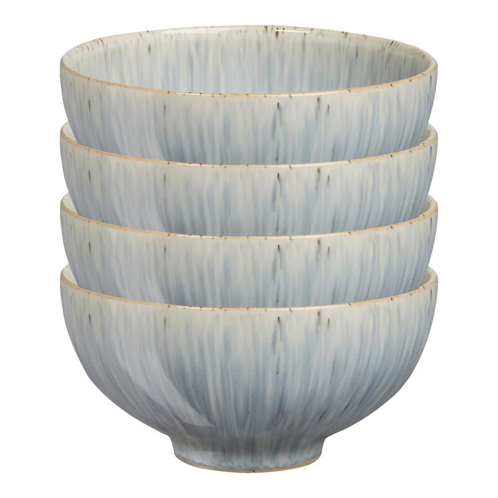 Denby Stoneware Halo Speckle 16oz Rice Bowls (Set of 4) HLO-209B/4