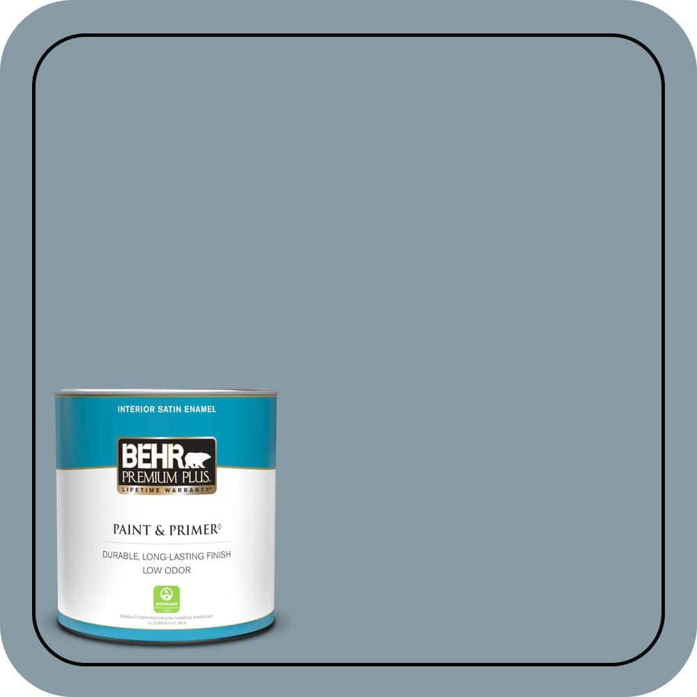 1 qt. #MQ5-27 Rainy Season Satin Enamel Low Odor Interior Paint & Primer price history on PriceWatchPro