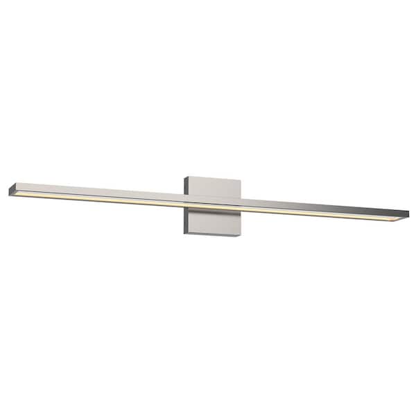 Brio 36-in 1 Light 33-Watt Brushed Nickel Integrated LED Vanity Light