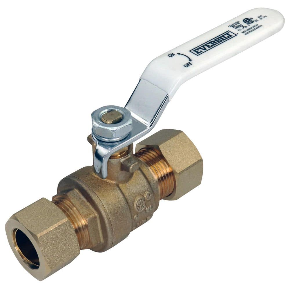 1/2 in. Compression x 1/2 in. Compression Brass Full Port Ball Valve price history on PriceWatchPro