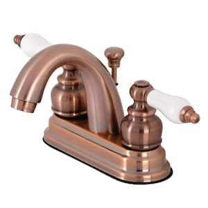 Restoration 4 in. Centerset 2-Handle Bathroom Faucet in Antique Copper