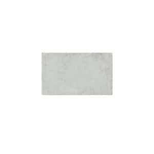 Plume Grey 24 in. x 40 in. Feather Touch Reversible Bath Rug
