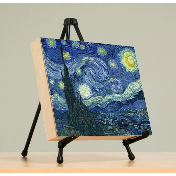 E-Z 12 in. W x 11 in. D x 14 in. H Tabletop Display Easel with Instant Set Up, Black
