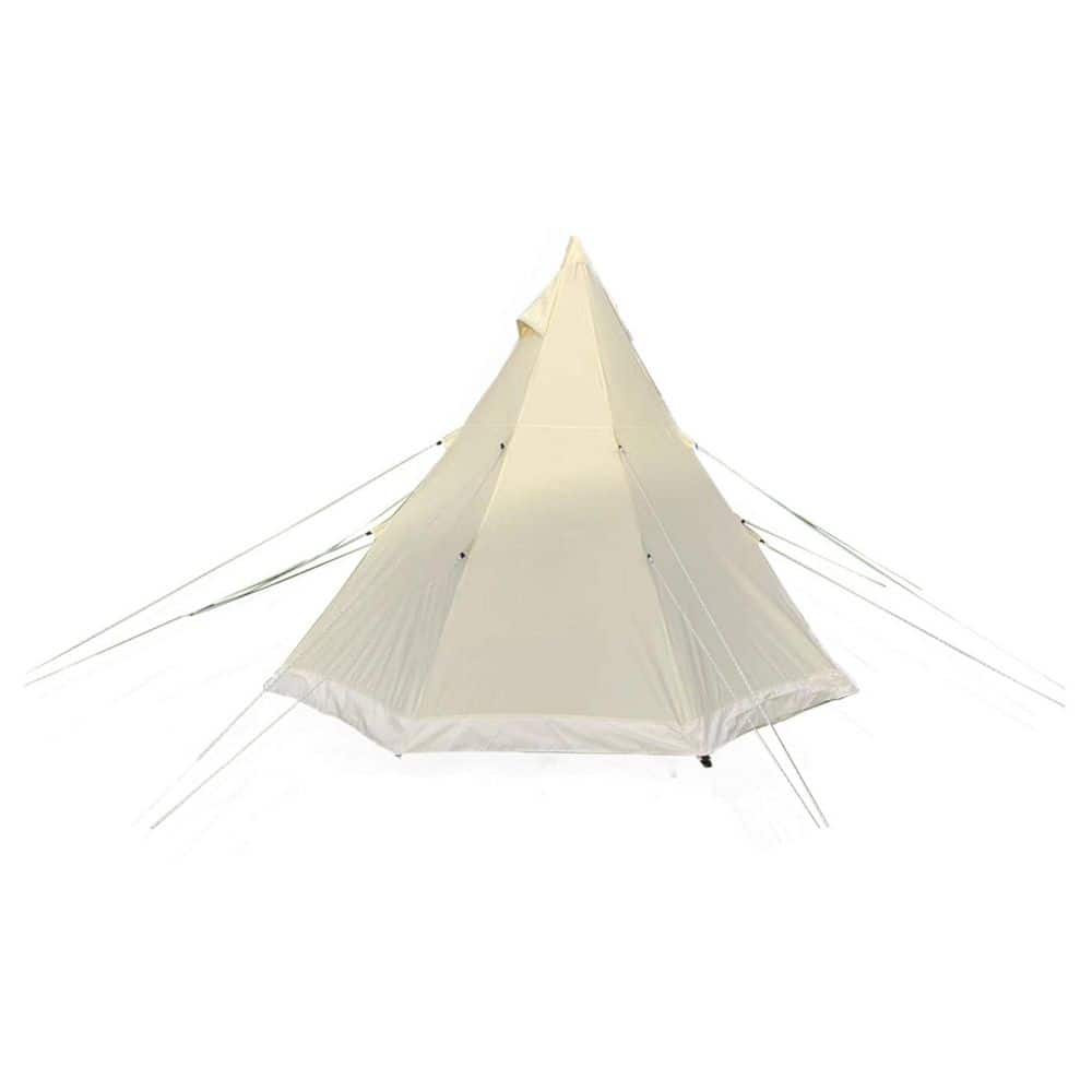 Staykiwi 9.85 ft. x 9.85 ft. White Glamping Tent with
