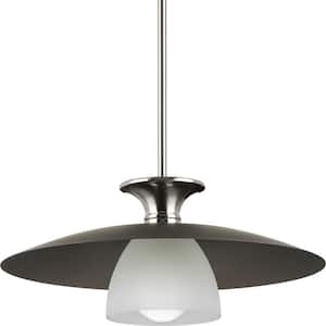 Trimble Collection 1-Light Shaded Brushed Nickel Pendant