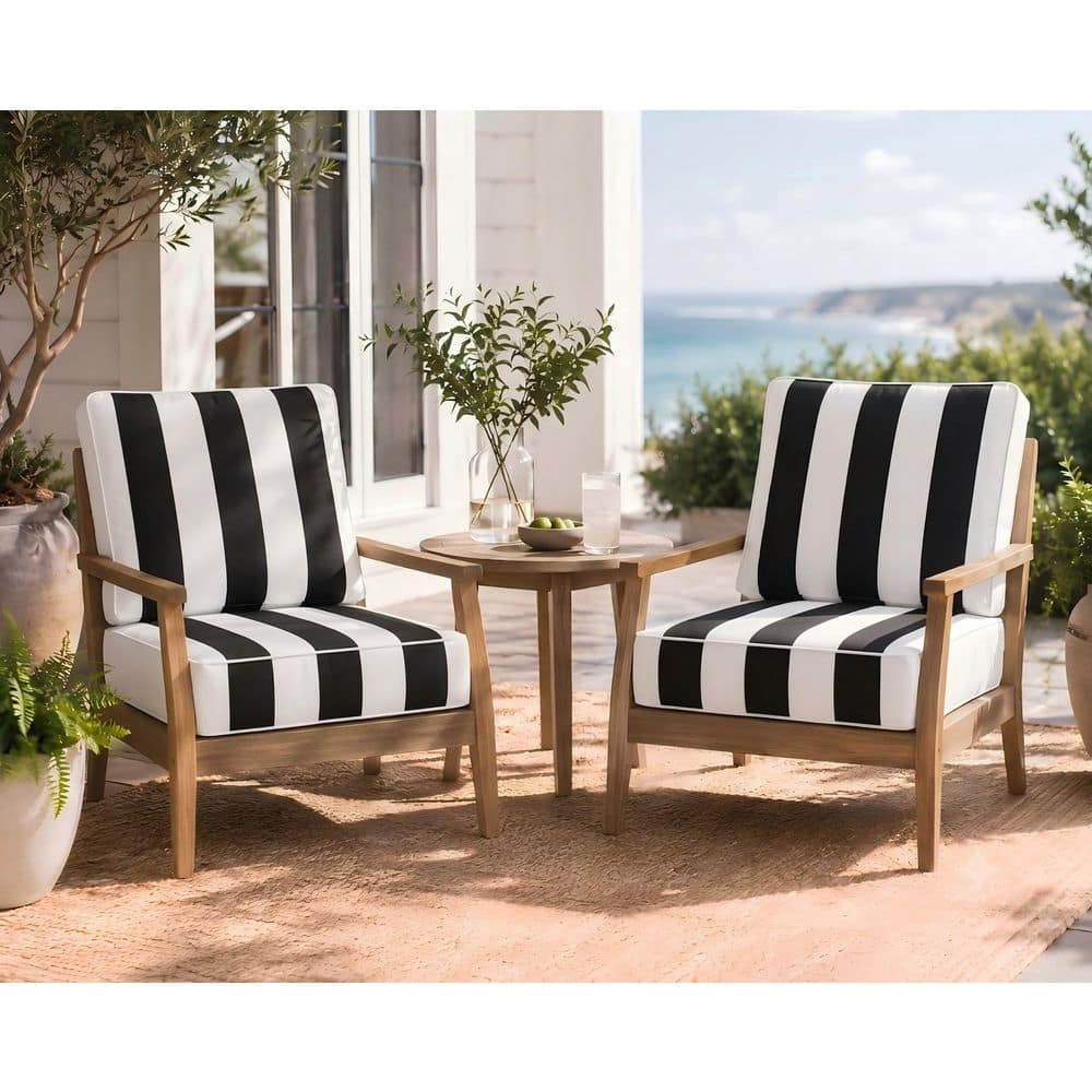 Crestlive Products 2 Pieces Patio Couch Cushion with Zipper 27.6