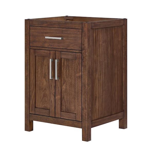 Beckett 23.25 in. Bath Vanity Cabinet without Top in Dark Walnut