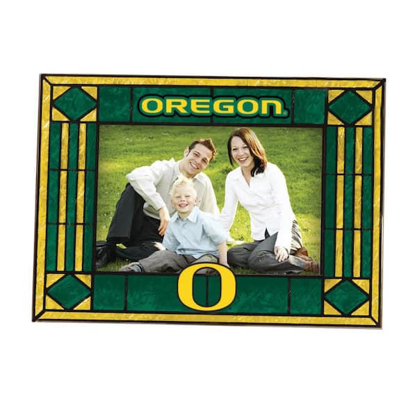 The Memory Company NCAA 4 in. x 6 in. Gloss Multicolor Art Glass Oregon Picture Frame