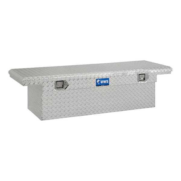 UWS 54 in. Bright Aluminum Crossover Truck Tool Box with Low Profile (Heavy Packaging)