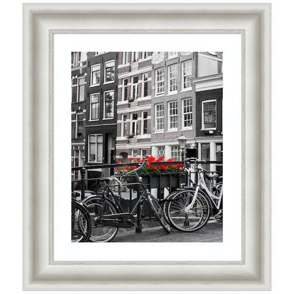 Amanti Art Parlor White Picture Frame Opening Size 24 x 20 in. (Matted To 16 x 20 in.)