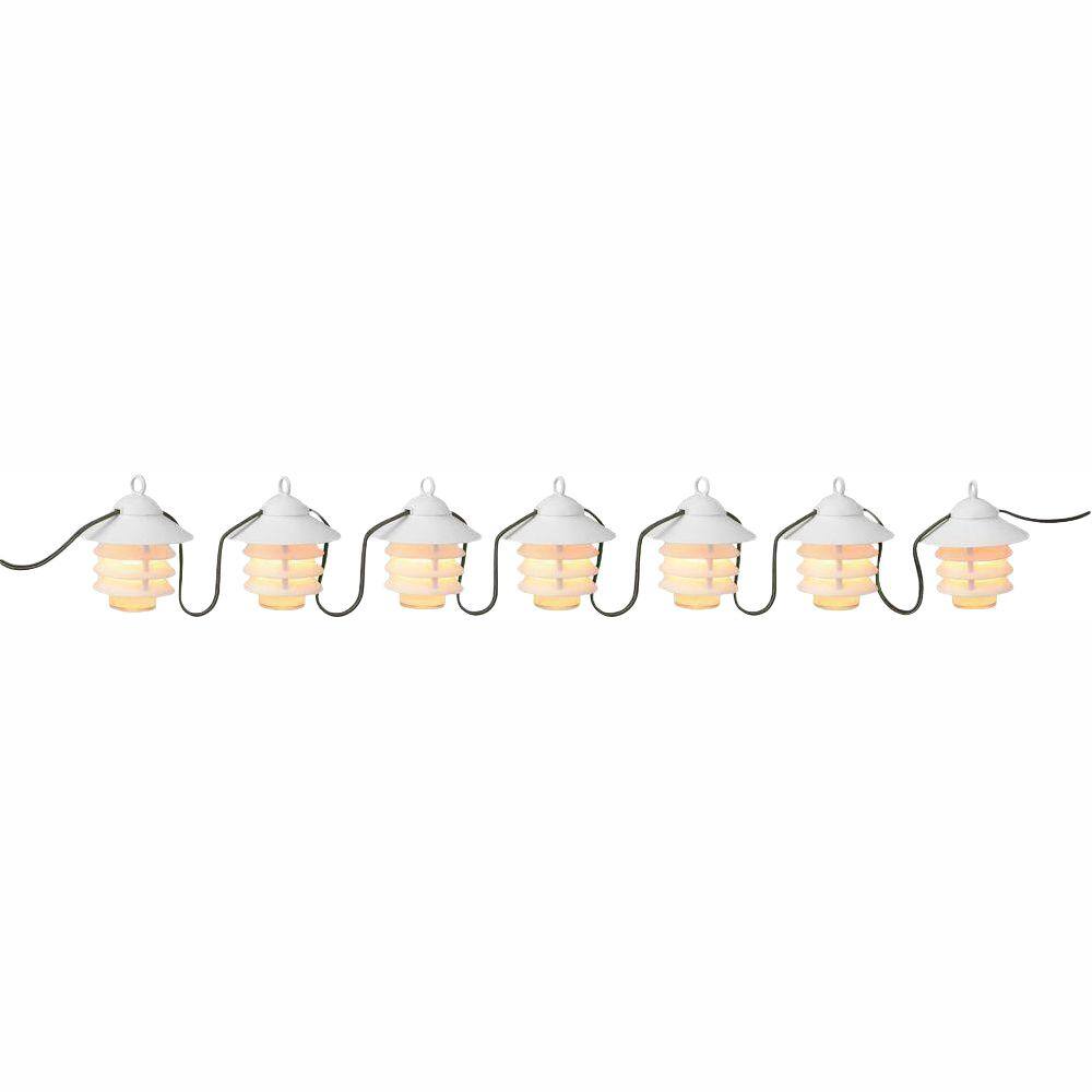 GTIN 039208994866 product image for 7-Light White Incandescent Marina Lantern Patio String Light | upcitemdb.com