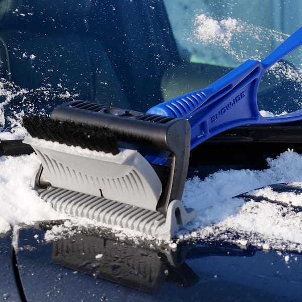 Ice Scraper and Snow Brush for Car Windshield Scratch-Free Bristle