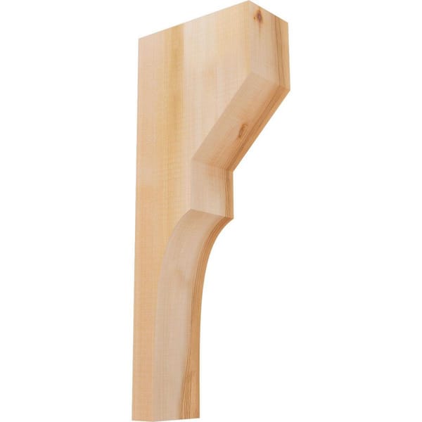 Ekena Millwork 3-1/2 in. x 8 in. x 20 in. Western Red Cedar Monterey Smooth Corbel
