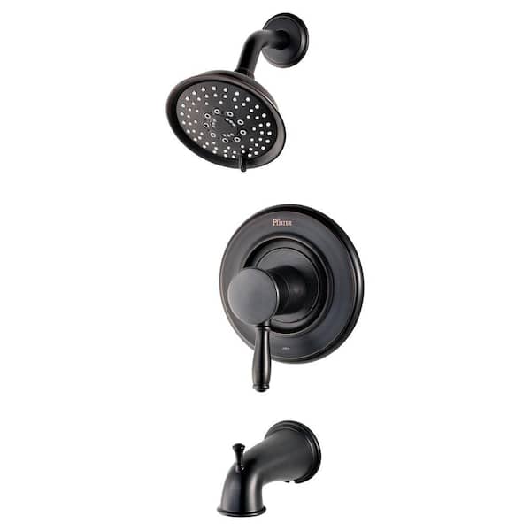 Pfister Universal Single-Handle Transitional Tub and Shower Faucet Trim Kit in Tuscan Bronze (Valve Not Included)