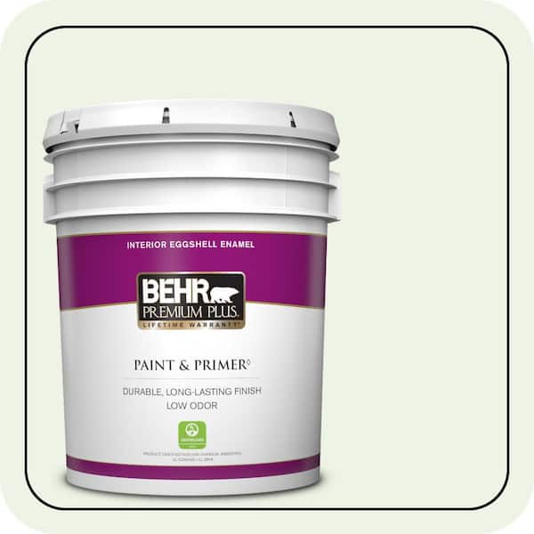 BEHR PREMIUM PLUS 5 gal. #440A-1 Parsnip Eggshell Enamel Low Odor Interior Paint & Primer