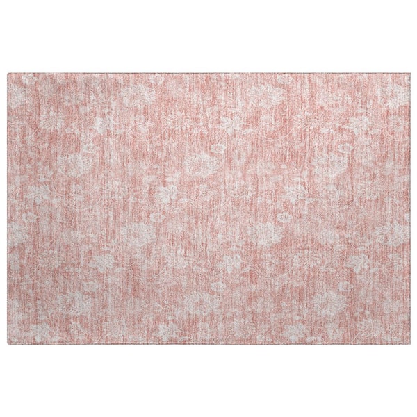 Dream Shag Premium Machine Washable Abstract ADS681 Pink 3 ft. x 4 ft. Area Rug