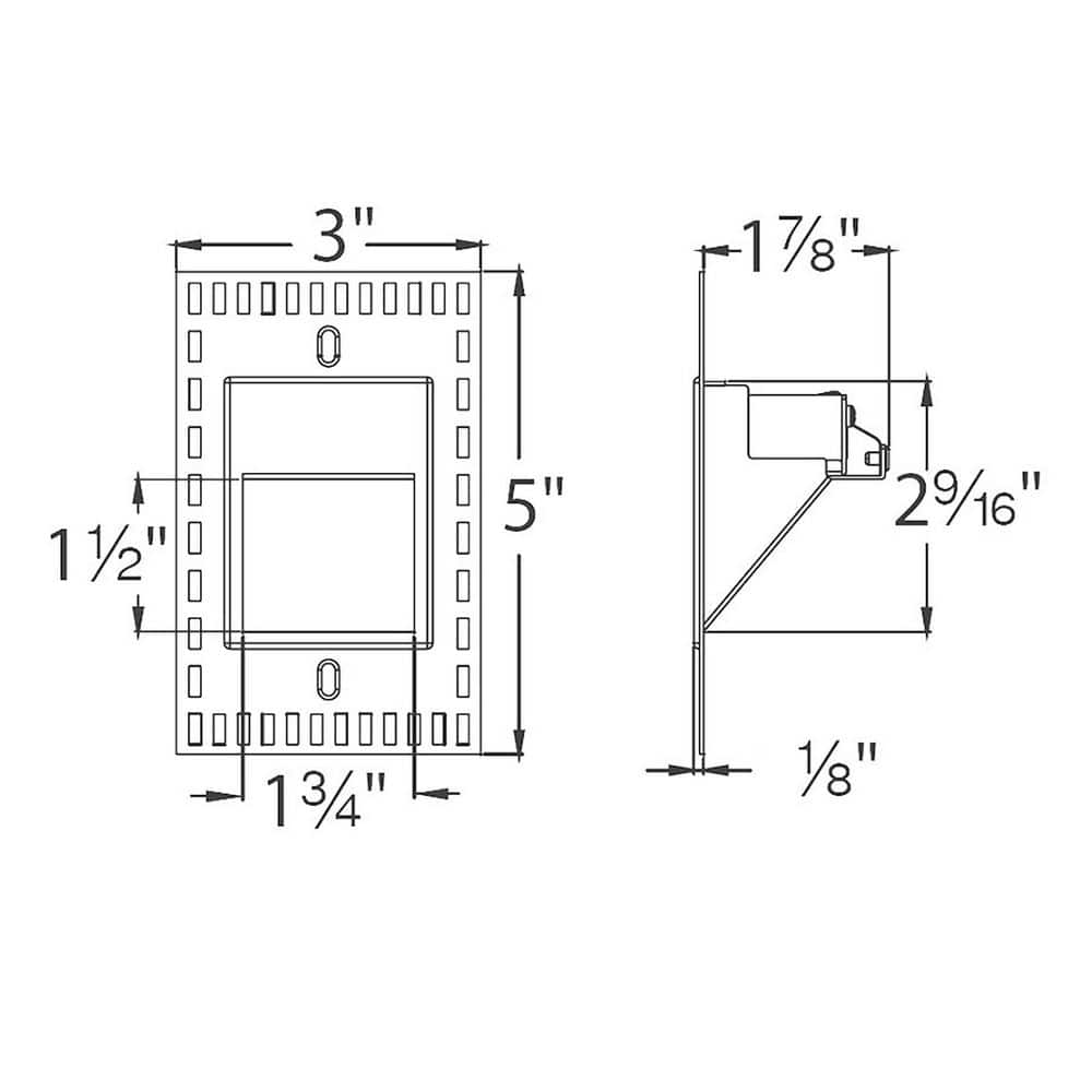 Sleek Trimless White LED Step and Wall Light, Energy Star Certified