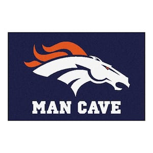 NFL Denver Broncos Blue Man Cave 2 ft. x 3 ft. Area Rug