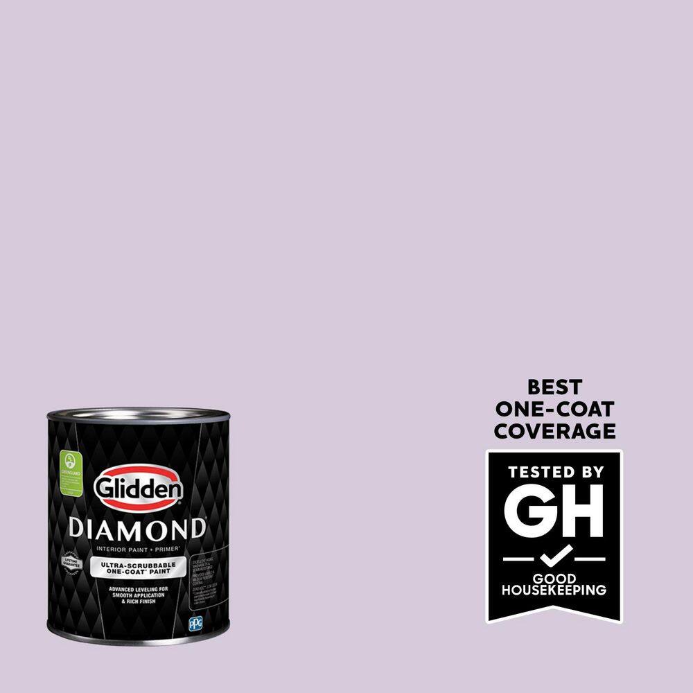 Glidden Diamond 1 qt. PPG1176-3 Dusky Lilac Flat Interior Paint