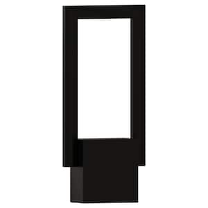 Catola 15 in. Black Outdoor Hardwired Rectangle Wall Sconce with Integrated LED 12-Watt 3000K ETL Listed IP65